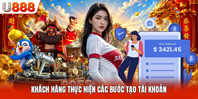 Đăng Ký U888 Khách hàng thực hiện các bước tạo tài khoản